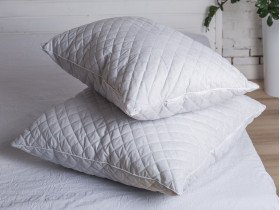 Подушка 40x60 Ecotton Холофайбер Ranforce Серый 10-0090