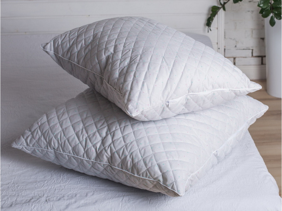Подушка 40x60 Ecotton Холофайбер Ranforce Сірий 10-0090