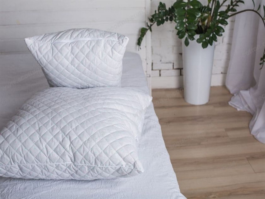 Подушка 40x60 Ecotton Холофайбер Ranforce Сірий 10-0090