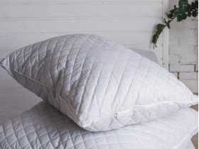 Подушка 40x60 Ecotton Холофайбер Ranforce Серый 10-0090