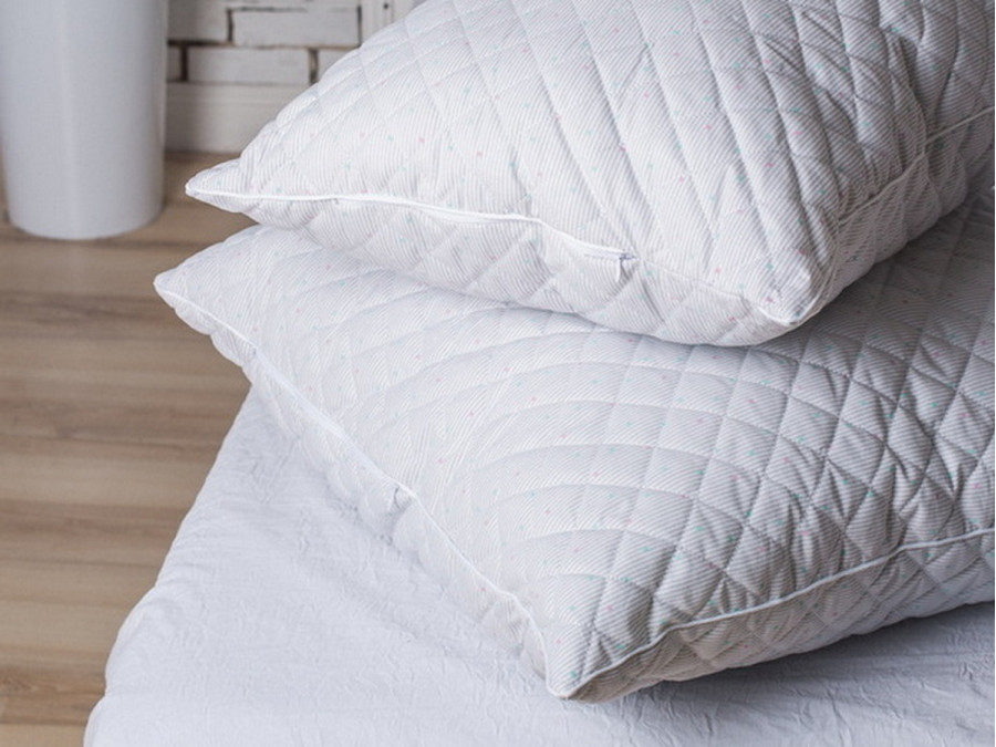 Подушка 40x60 Ecotton Холофайбер Ranforce Сірий 10-0090