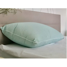 Подушка 50x70 100% Пух Тик Голубой 40-0794