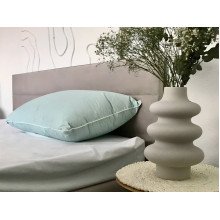 Подушка 50x70 100% Пух Тик Голубой 40-0794