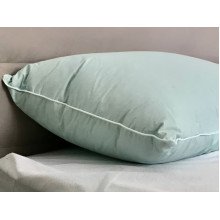 Подушка 50x70 100% Пух Тик Голубой 40-0794