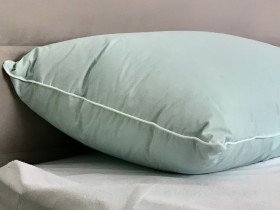Подушка 50x70 100% Пух Тік Блакитний 40-0794