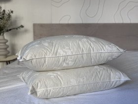 Подушка 50x70 10% Пух Тик Бежевый Роза