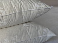 Подушка 50x70 30% Пух Тик Бежевый Роза