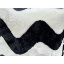Bedspread 150x220 Black and white Zigzag FL-3417