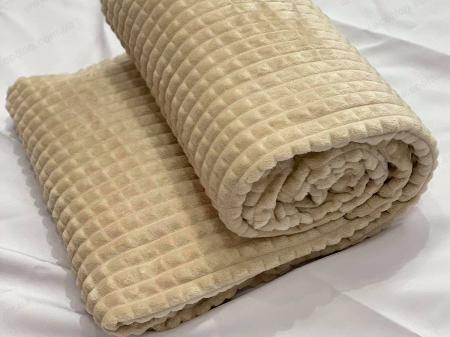 Покривало 200x220 Ecotton Люкс Бежевий