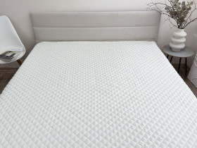 Покрывало 220x240 Ecotton Полисатин Cream White