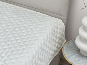 Покрывало 220x240 Ecotton Полисатин Cream White