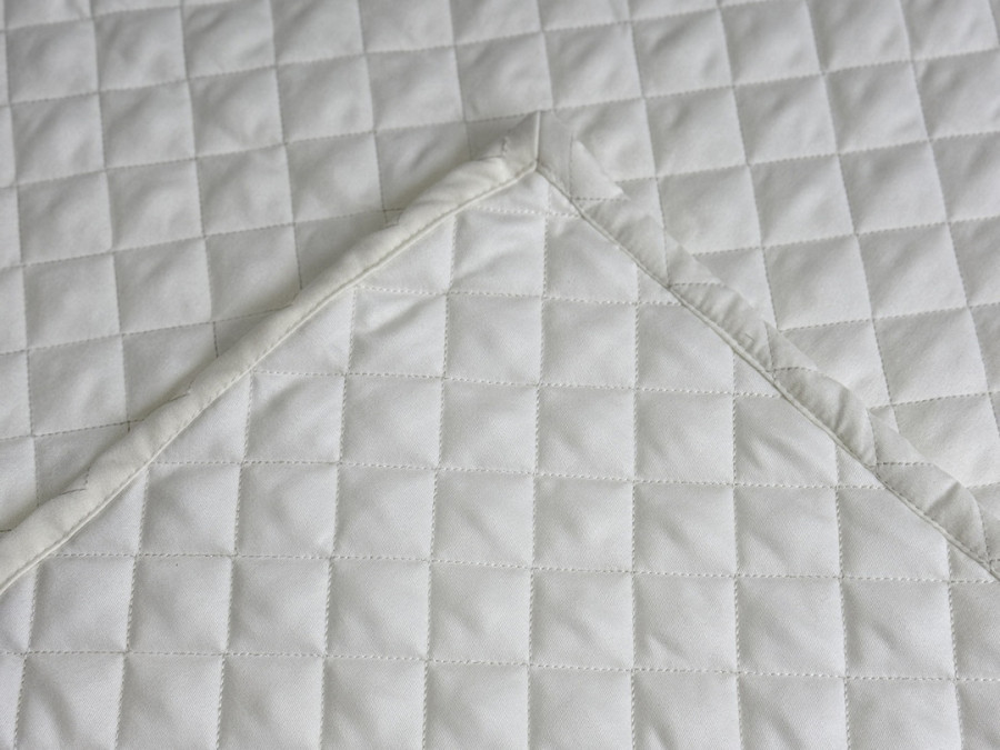Покрывало 200x220 Ecotton Полисатин Cream White