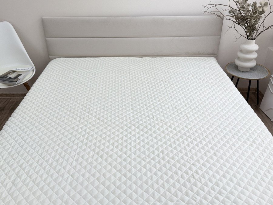 Покрывало 200x220 Ecotton Полисатин Cream White