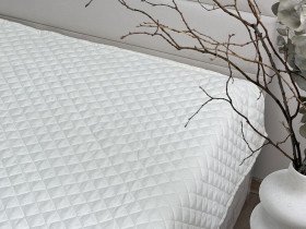 Покривало 200x220 Ecotton Полісатин Cream White