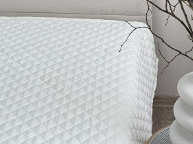 Покрывало 220x240 Ecotton Полисатин Cream White
