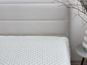 Покрывало 200x220 Ecotton Полисатин Cream White