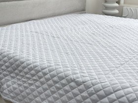 Покривало 220x240 Ecotton Полісатин Light Grey