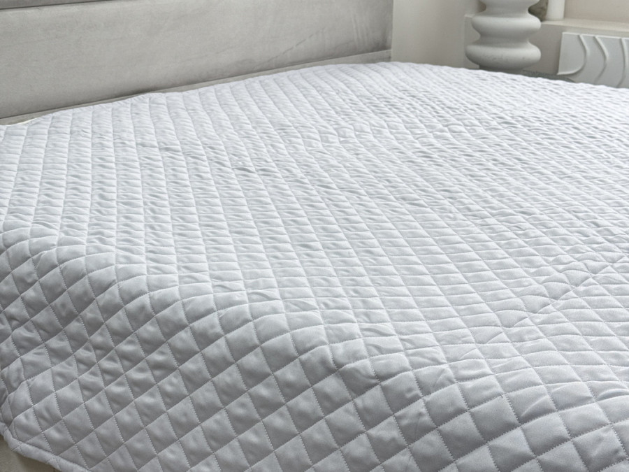 Покривало 150x220 Ecotton Полісатин Light Grey