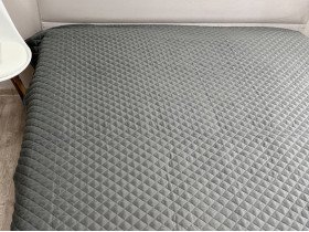 Покрывало 140x205 Ecotton Полисатин Серый