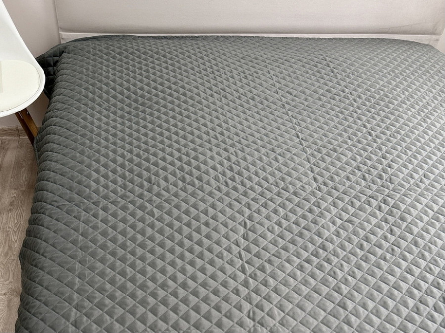 Покривало 140x205 Ecotton Полісатин Сірий