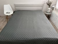 Покрывало 140x205 Ecotton Полисатин Серый