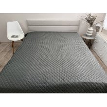 Покрывало 140x205 Ecotton Полисатин Серый