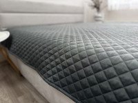 Покрывало 200x220 Ecotton Полисатин Серый