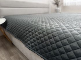 Покрывало 200x220 Ecotton Полисатин Серый