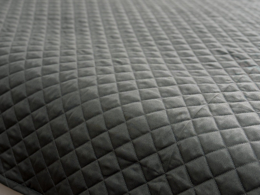 Покрывало 200x220 Ecotton Полисатин Серый