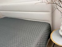 Покривало 200x220 Ecotton Полісатин Темно сірий