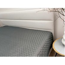 Покрывало 220x240 Ecotton Полисатин Темно серый
