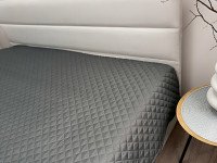 Покривало 200x220 Ecotton Полісатин Темно сірий