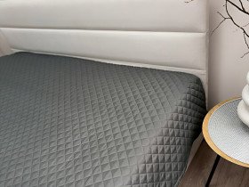Покривало 200x220 Ecotton Полісатин Темно сірий