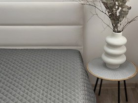 Покривало 200x220 Ecotton Полісатин Темно сірий