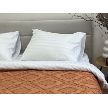 Покривало 200x220 Ecotton Полісатин жаккард Помаранчевий