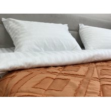 Покрывало 150x220 Ecotton Полисатин жаккард Оранжевый