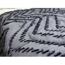 Покрывало 200x220 Ecotton Полисатин жаккард Серый