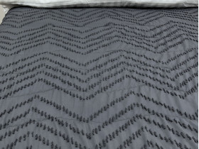 Покривало 200x220 Ecotton Полісатин жаккард Сірий