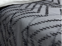 Покрывало 150x220 Ecotton Полисатин жаккард Серый