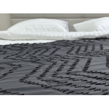 Покрывало 150x220 Ecotton Полисатин жаккард Серый