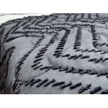 Покрывало 200x220 Ecotton Полисатин жаккард Серый
