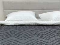Покрывало 150x220 Ecotton Полисатин жаккард Серый