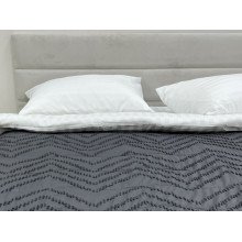 Покрывало 200x220 Ecotton Полисатин жаккард Серый