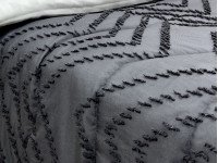 Покрывало 150x220 Ecotton Полисатин жаккард Серый