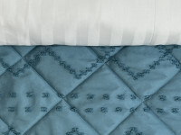 Покрывало 200x220 Ecotton Полисатин жаккард Зеленый
