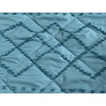 Покрывало 200x220 Ecotton Полисатин жаккард Зеленый