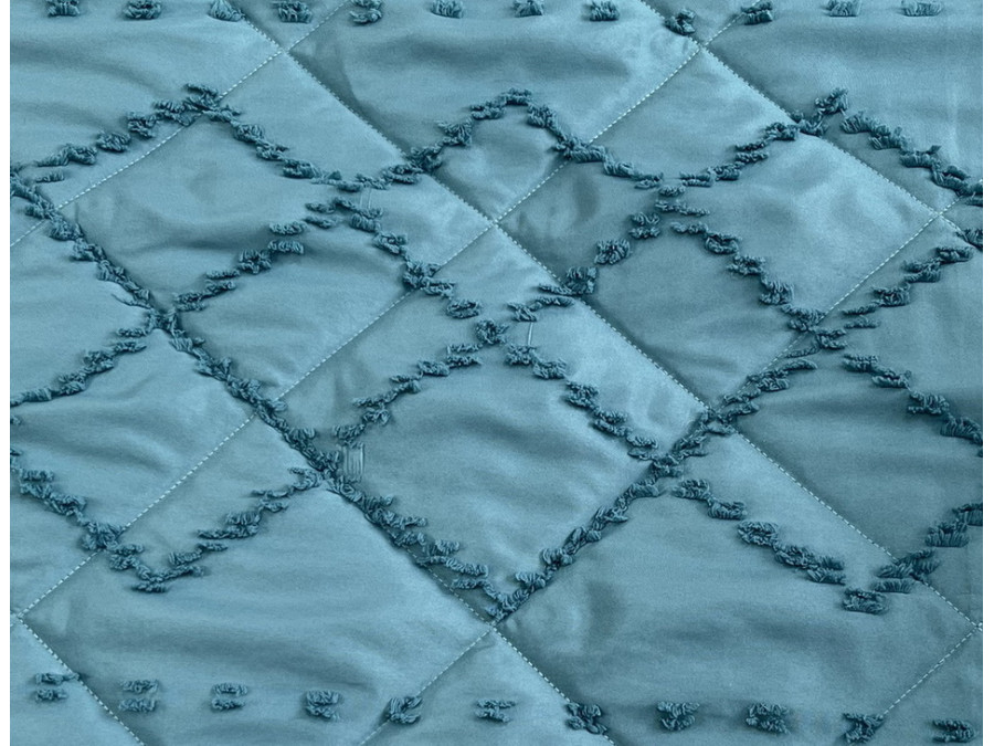 Покрывало 200x220 Ecotton Полисатин жаккард Зеленый