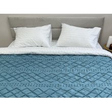 Покрывало 200x220 Ecotton Полисатин жаккард Зеленый