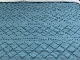 Покрывало 200x220 Ecotton Полисатин жаккард Зеленый