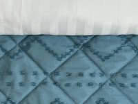 Покрывало 200x220 Ecotton Полисатин жаккард Зеленый